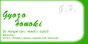 gyozo homoki business card